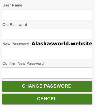 alaskasworld change password